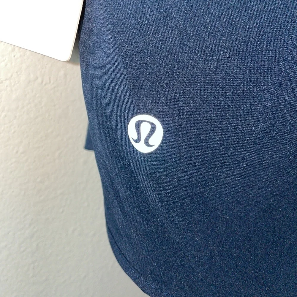 NWT Lululemon Lined Mid Rise Track That Short *5" True Navy Size 4 - Picture 3 of 11